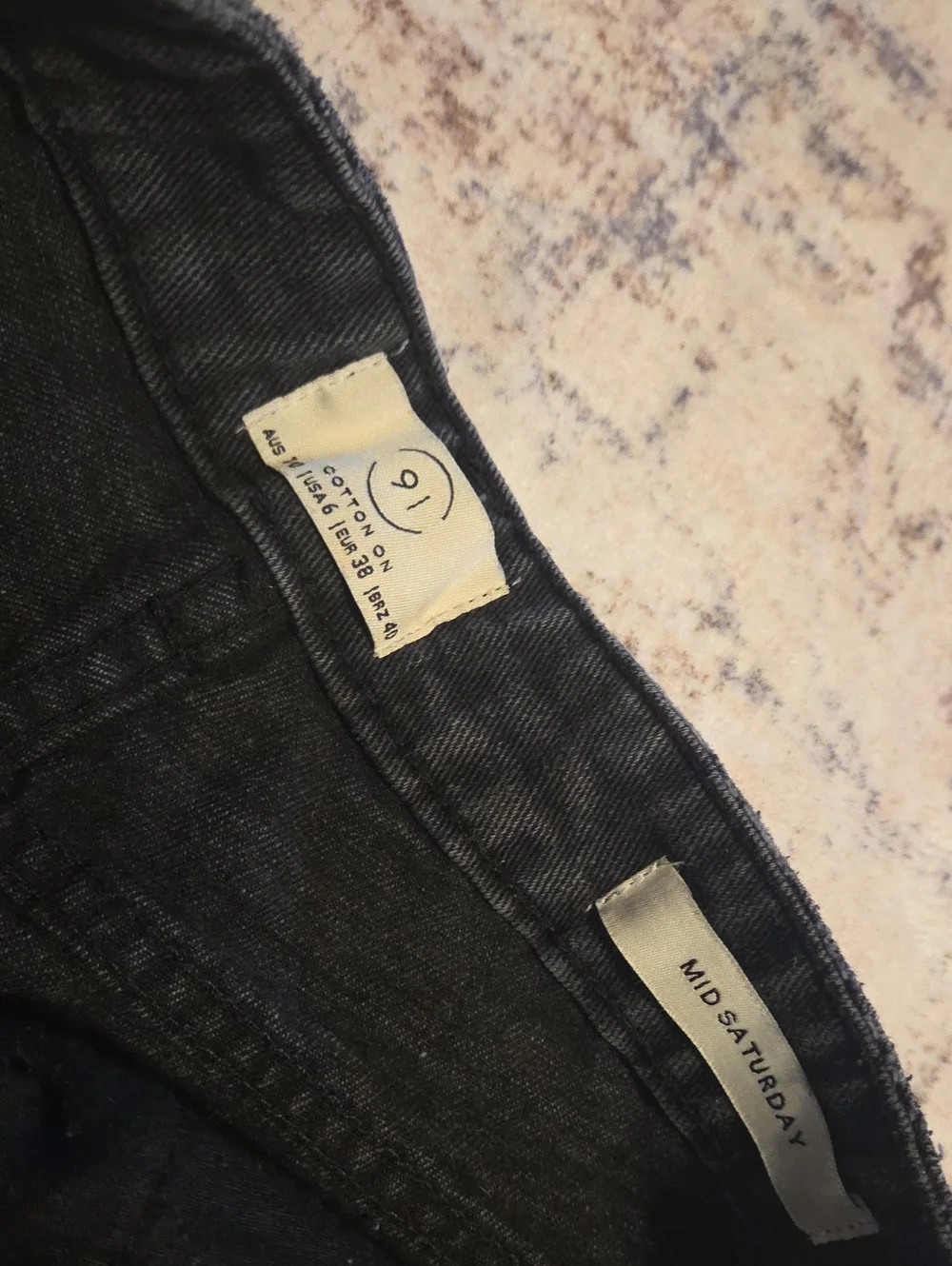 Cotton On Black Denim Shorts